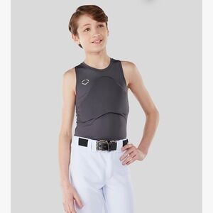 EvoShield Boys or girls Sleeveless Chest Guard Protector Shirt tank nwt small